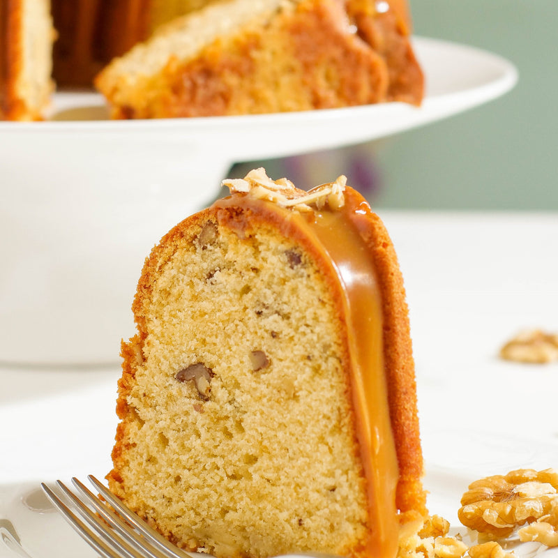 Caramel Walnut Bundt Cake