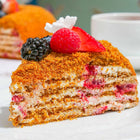 Raspberry Honey Cake